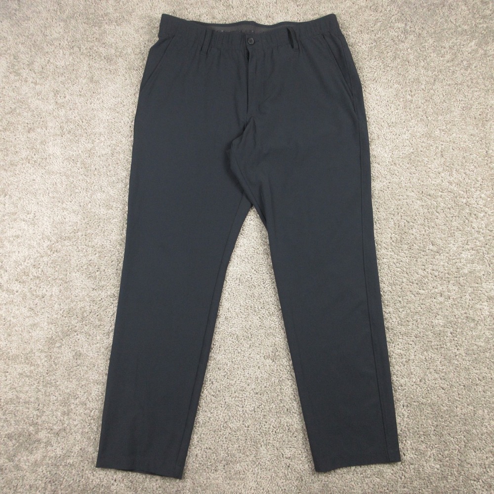 Under Armour Pants Mens 36x30 Black UA Drive Tapered Performance Golf Chinos EUC